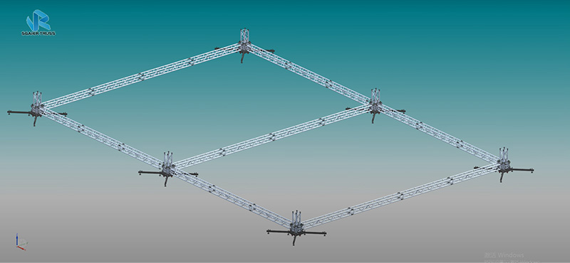 How to install 6-column flat roof trusses