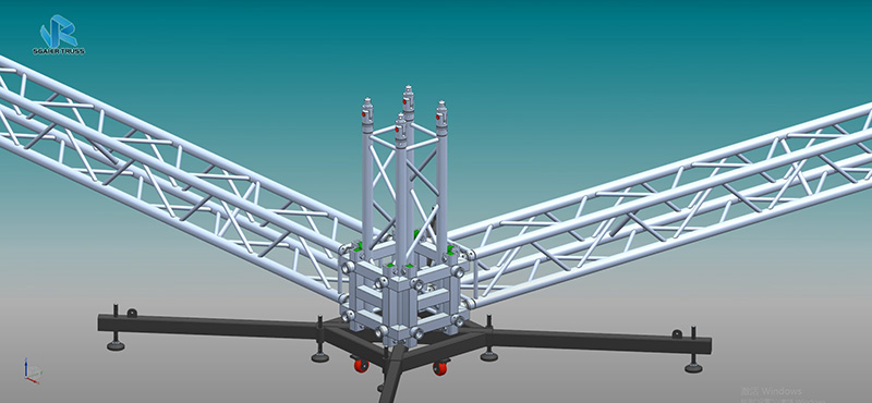 How to install 6-column flat roof trusses