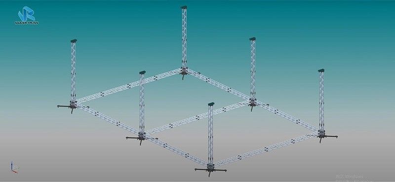 How to install 6-column flat roof trusses