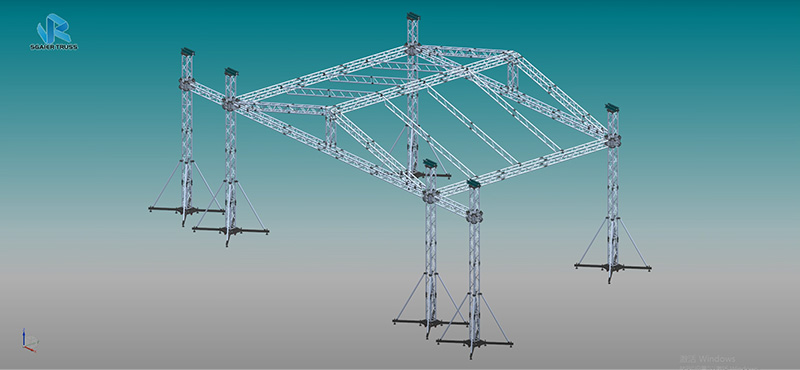 How to install 6-column roof trusses