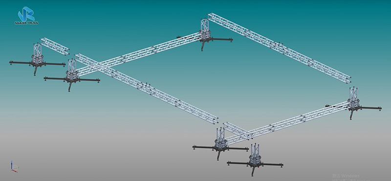 How to install 6-column roof trusses