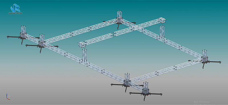 How to install 6-column roof trusses