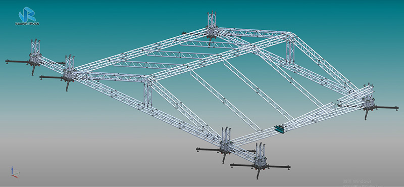 How to install 6-column roof trusses