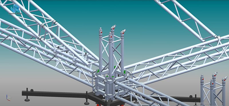 How to install 6-column roof trusses