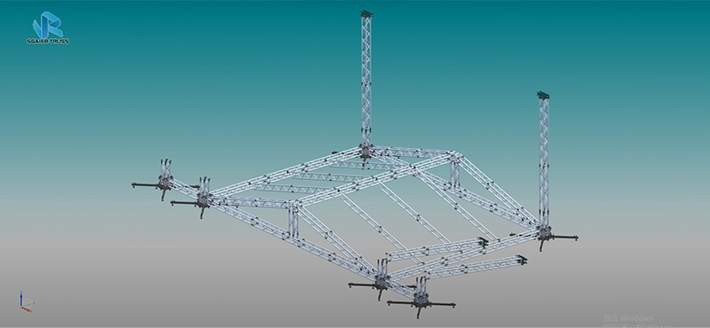 How to install 6-column roof trusses