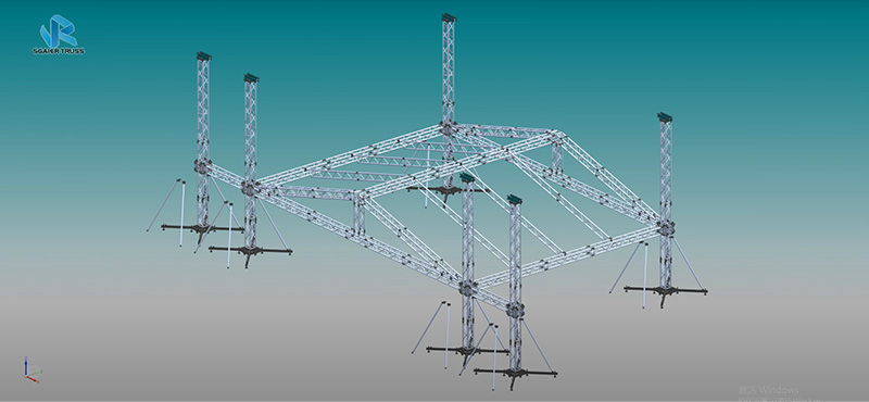 How to install 6-column roof trusses