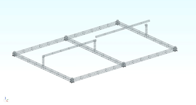 How to install 6 pillars dome truss