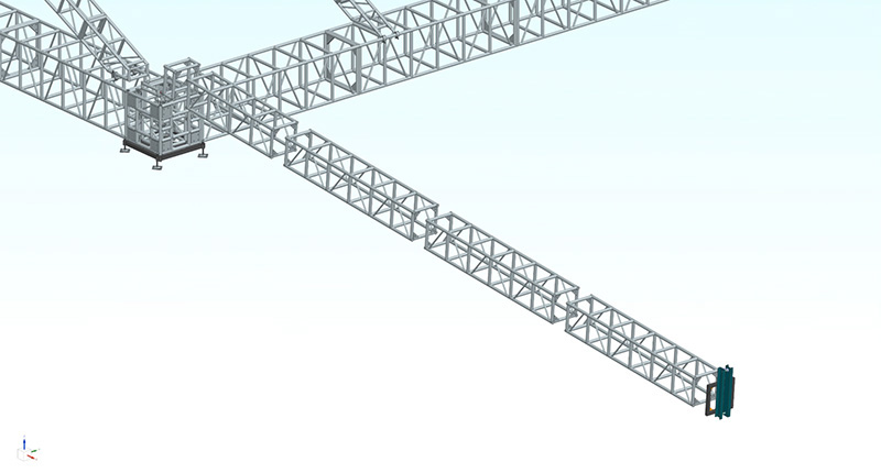 How to install 6 pillars dome truss