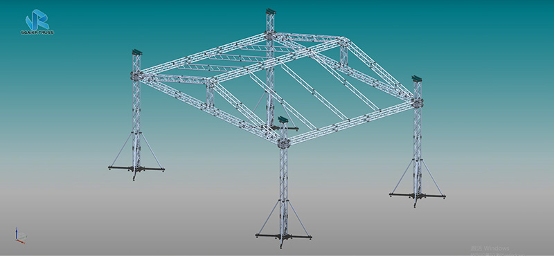 How to install a truss with a roof