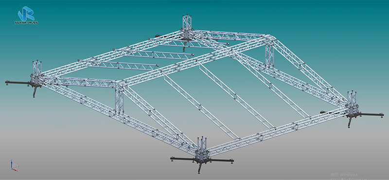 How to install a truss with a roof