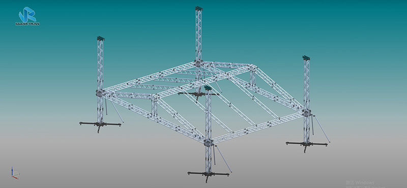 How to install a truss with a roof