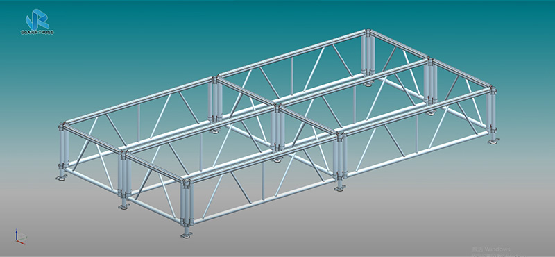 How to install the aluminum assemble stage