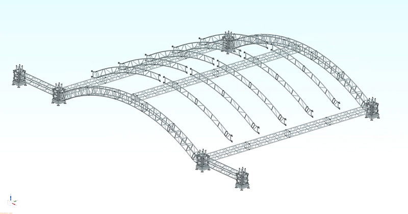 How to install the dome truss