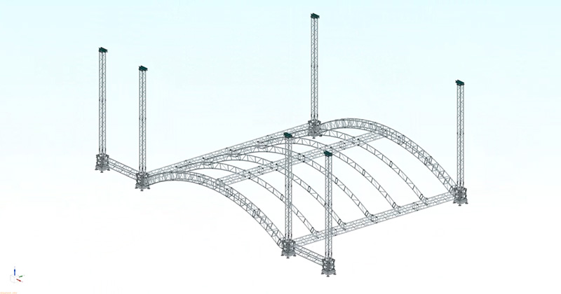 How to install the dome truss