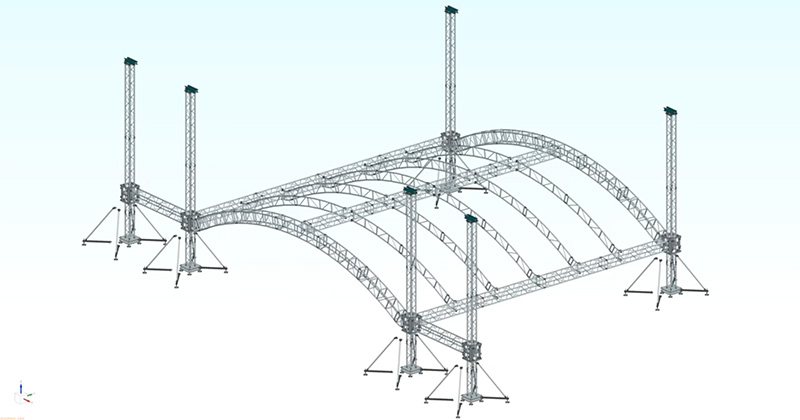 How to install the dome truss