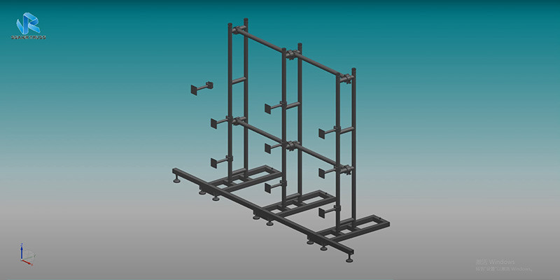 How to install the led screen stand