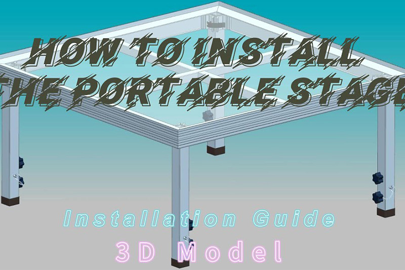 How to install the portable stage