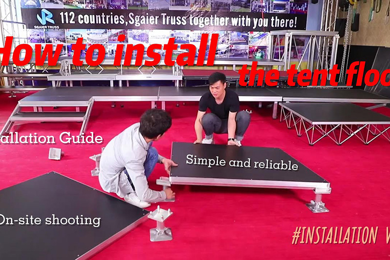 How to install the tent floor