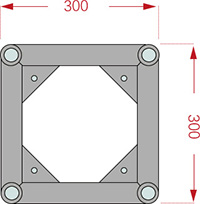 Bolt Truss B300-H Size