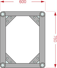 Bolt Truss B6076-H Size