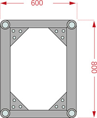 Bolt Truss B6080-H Size