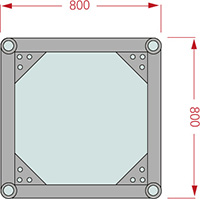 Bolt Truss B800-H Size