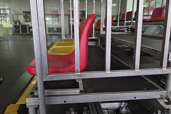 Grand Layer bleachers with steel structure canopy in Niger Safety Features