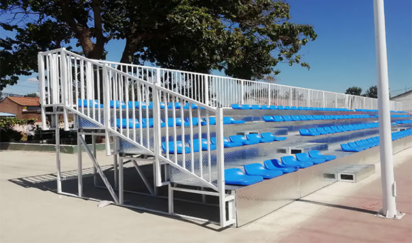 Grand Layer bleachers with steel structure canopy in Niger Versatility