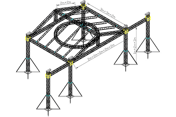 Innovative reorganization of traditional performance truss design Traditional Design