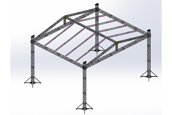 Innovative reorganization of traditional performance truss design Traditional Design