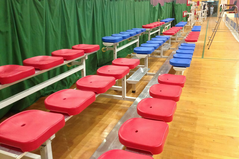 Portable Aluminum Bleachers for use on school in Singapore