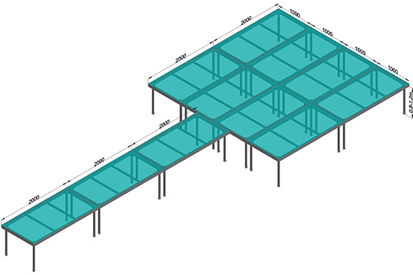 Small-scale indoor stage system in Liya Mongolia Structural Design